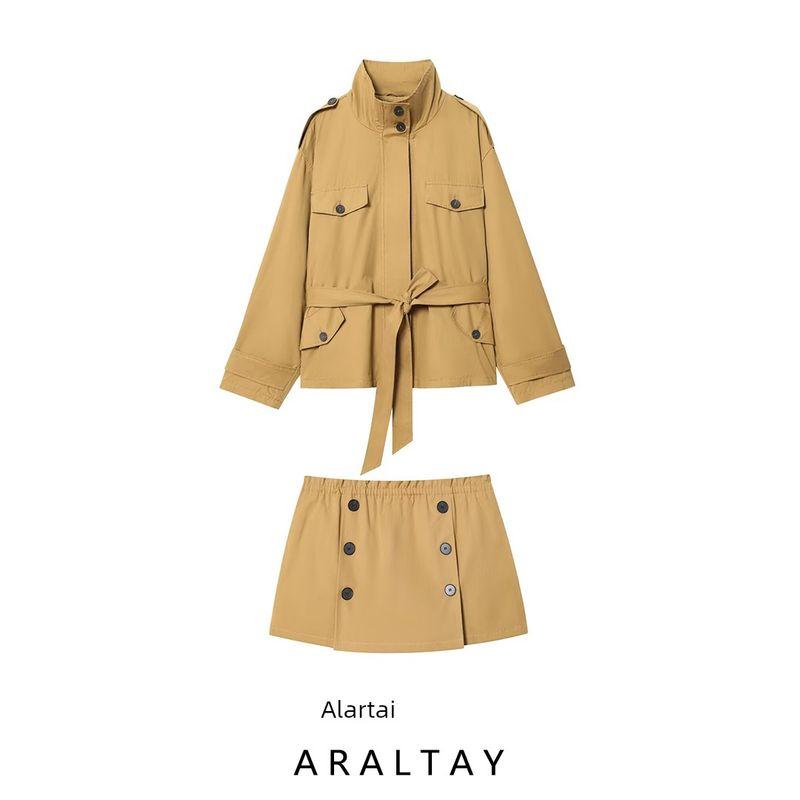 Araltay New Arrival Fashion Style Women's Clothing Short Trench Coat Button Decoration Culottes 5320888 1255542
