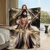 love and deepspace Zayne God of Annihilation Flannel warm soft plush blanket for sofa living room hogar bedroom travel gift home