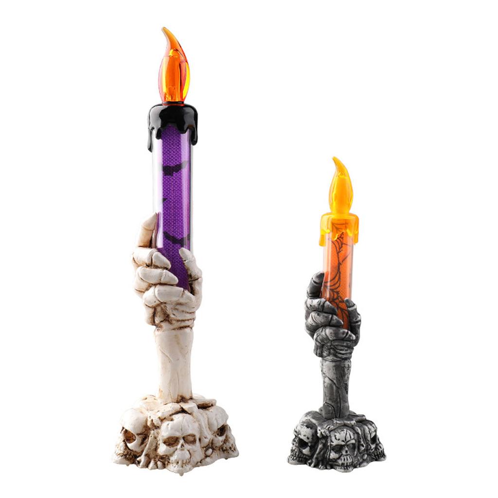 Halloween Hand Electronic Candle LED Light for Home Party Decoration Safe Indoor Battery Operated