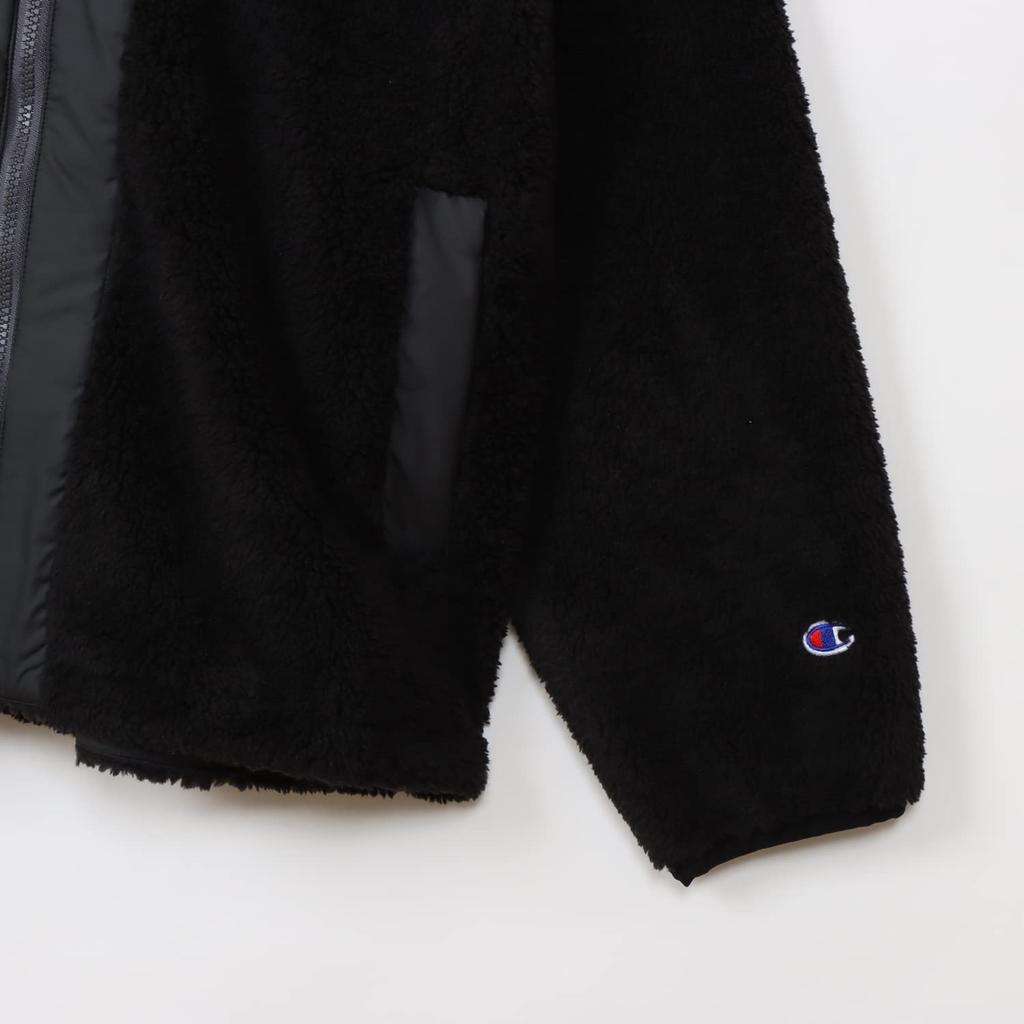 Champion Long Sleeve Stretch Warm Windproof Zip Jacket with Script Size L Women's Logo, Black, (CW-YS603)