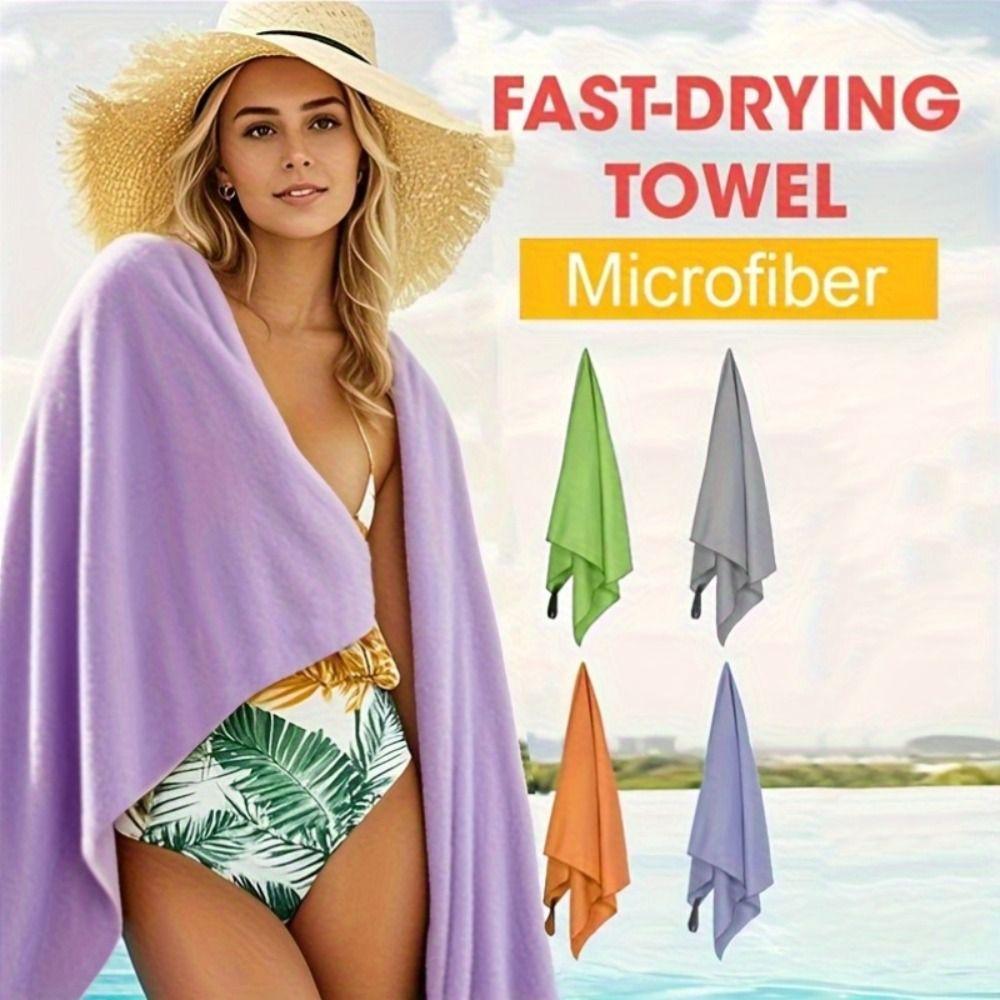 Quick Dry Microfiber Sports Towel Super Absorbent Beach Washcloth Towels Absorbent Swim Towel Gym