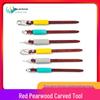 Red Sandalwood Carving Knife for Clay and Ceramic Sculpture with Stainless Steel Blades