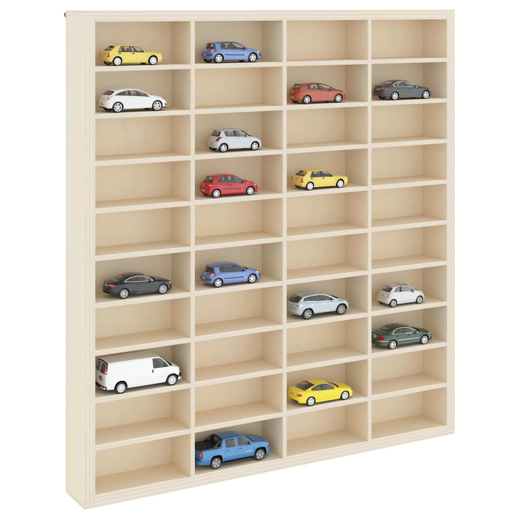Wall Display Case Wall Mount Beige 40 x 4.5 x 43 cm
