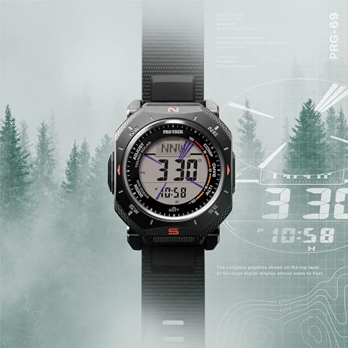 [Casio] Protrek Watch [Domestic Genuine Product] Climber Line Tough Solar Environmentally Friendly Materials PRG-69-4JF Men's Orange