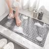 Yousheng Bathroom Shower Pad with Drain Holes 3D Grid Texture Bath Seal Anti-Slip Protection for Shower Bath Bathroom Toilet Crack-Stick Bath Mat