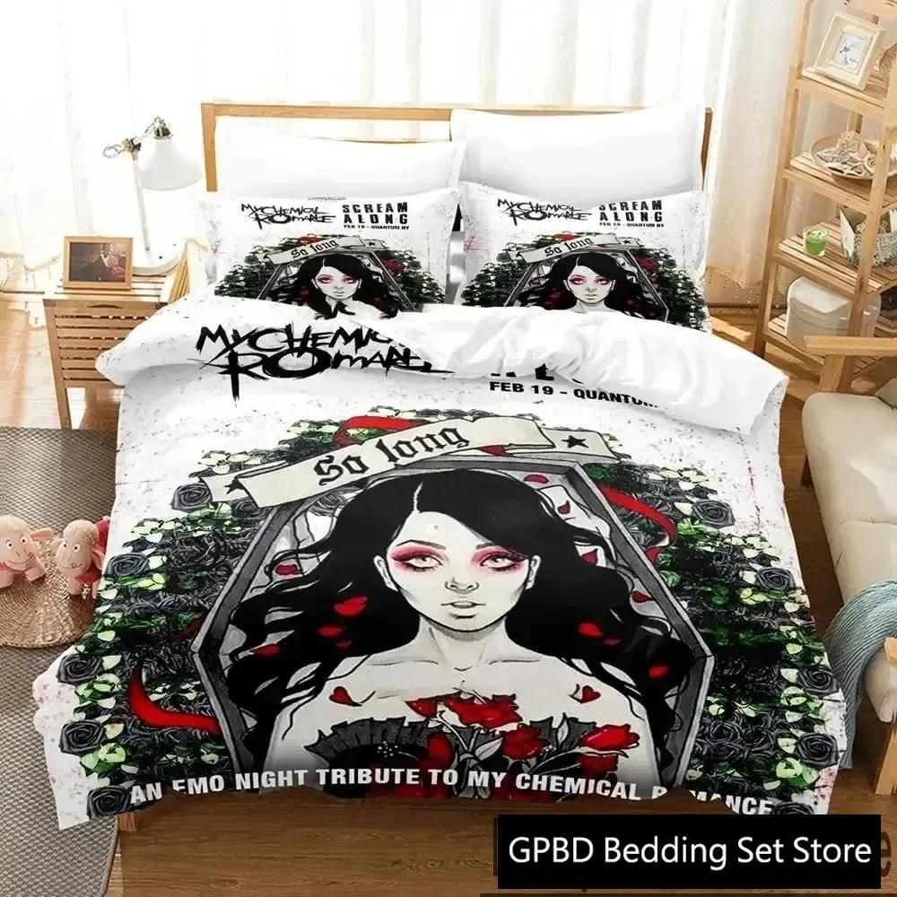 3D Принт Постельное Белье My Chemical Romance Мальчики Девочки Полуторный Двуспальный Кинг Сайз Пододеяльник Наволочка Кровать мальчики Взрослый