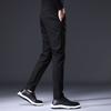 Осенне-зимние новые повседневные брюки с начесом, мужские хлопковые брюки, деловые прямые брюки, тонкие корейские мужские брюки