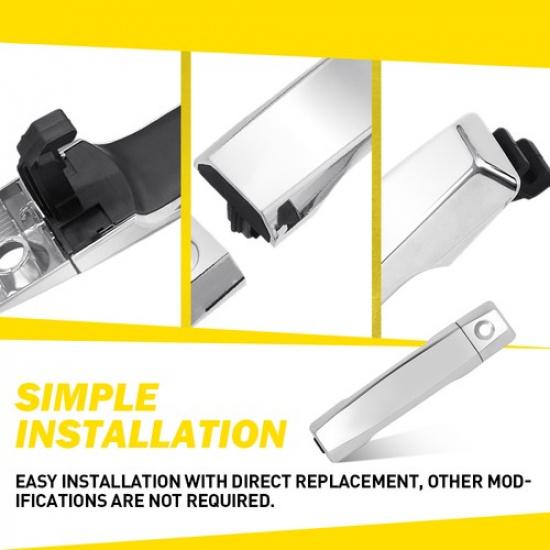 2x Exterior Front Door Handle Fits 2004-2015 Nissan Titan/2005 06-2015 Armada EA