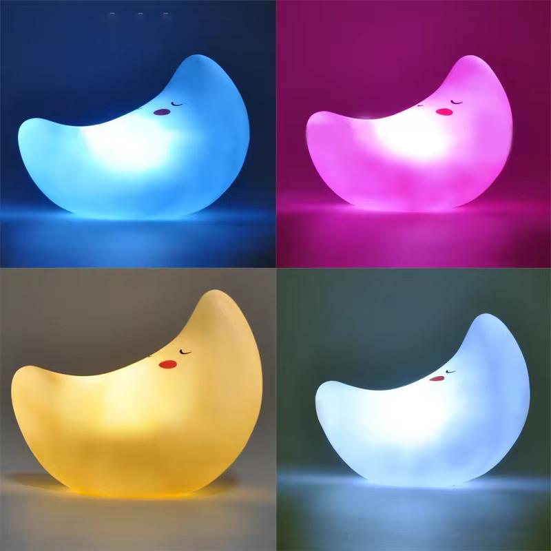 LED Night Light Cute Cartoon Animal Lamp Bear Unicorn Cloud Star Moon Nightlight For Baby Kids Room Bedside Bedroom Living Room