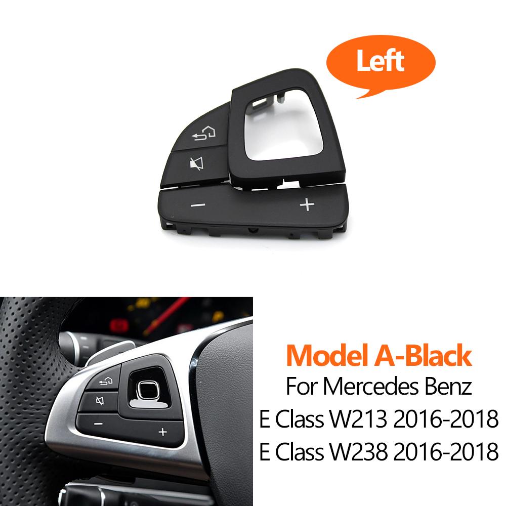 Car Left/Right Steering Wheel Switch Control Button Cover For Mercedes BENZ E Class W213 W238 E200 E300 E350 2016 2017 2018