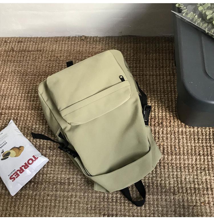 Женский нейлоновый рюкзак в японском и корейском стиле - Однотонный, Легкий, Модный для учеников старшей школы и студентов колледжа.