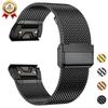 26mm 22 20 Quick Fit Strap for Garmin Fenix 7X 7 Pro Fenix 6X 6 5X 5Plus Tactix 7 Forerunner 965 955 Enduro Stainless Steel Band