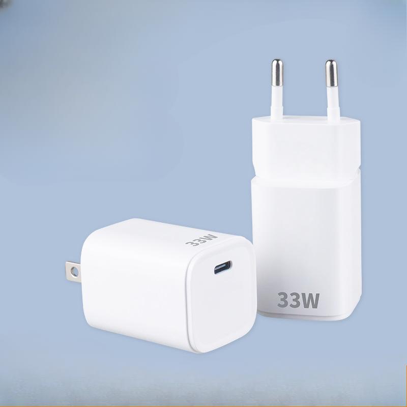 Новое зарядное устройство Mini 33W GaN PD с одним портом для быстрой зарядки, сертифицированное в Великобритании и Европе