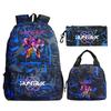 Animation Cartoon Peripheral Three-Piece Schoolbag Campus Primary And Secondary School Students Leisure Backpack Pencil Bag Lunch Bag