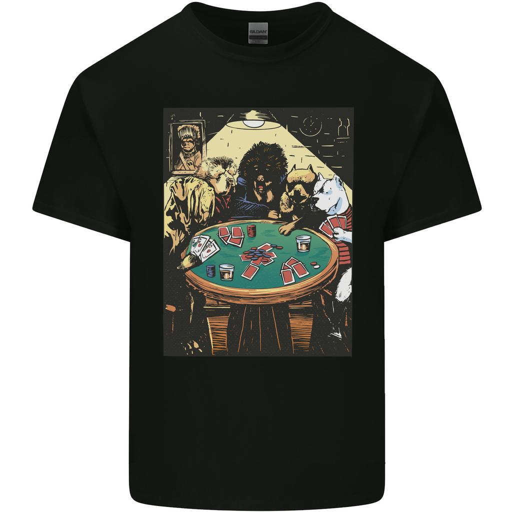 Dogs Playing Poker Unisexs Light Cotton TShirt