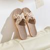 Linen Shoes, Thick-soled Straw Sandals, Indoor