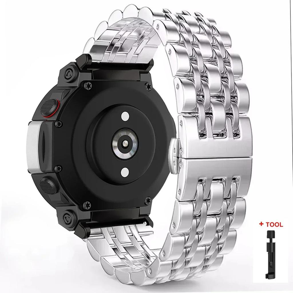 Для Amazfit T REX 3 Ремешок из нержавеющей стали Для Amazfit T Rex Pro/T-Rex Металлический браслет Ремешок для Amazfit T-Rex 2 amazfit tex Ремешки