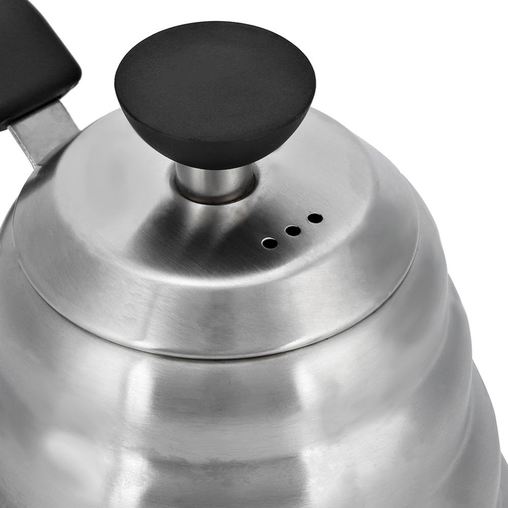 1000ml Capacity Gooseneck Kettle Stainless Steel Body Stainless Steel Teapot Coffee Brewing