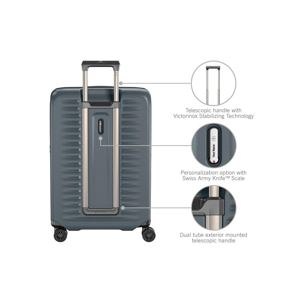 Airox Advanced Medium Case Ultra Light Suitcase Carry Bag Travel Business Business Quiet Expandable Antibacterial Lining Storm 653136 [Victorinox]