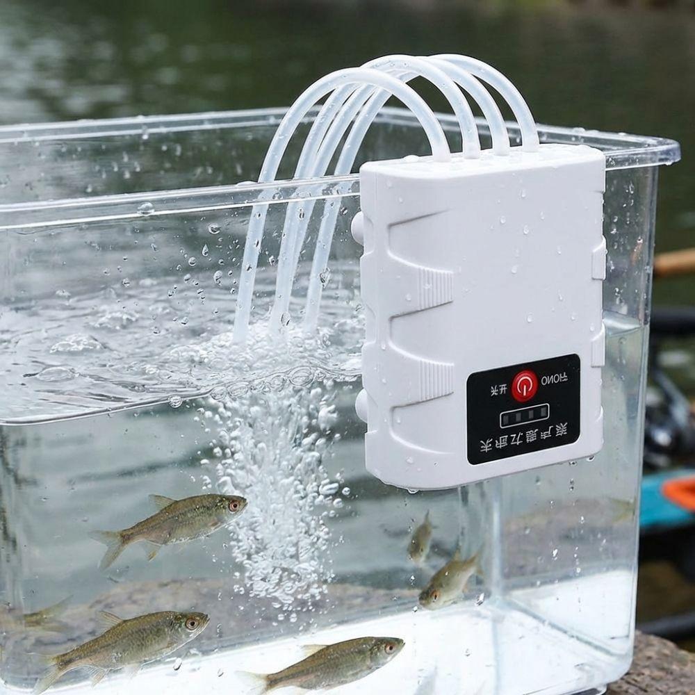 High Air Flow Fish Tank Air Pump USB Rechargeable Aquarium Aerator Aquarium Oxygen Pump Fishing