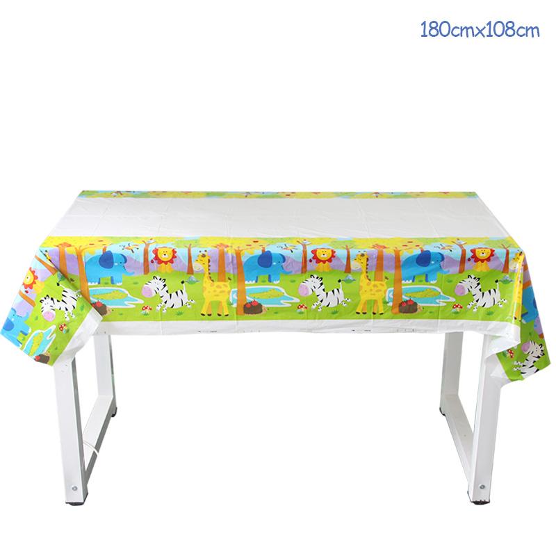 Набор столовых приборов для вечеринки в стиле сафари, украшения для дня рождения, детские тарелки, чашки, шляпы, скатерти, соломенные животные, джунгли, декор для дня рождения, принадлежности