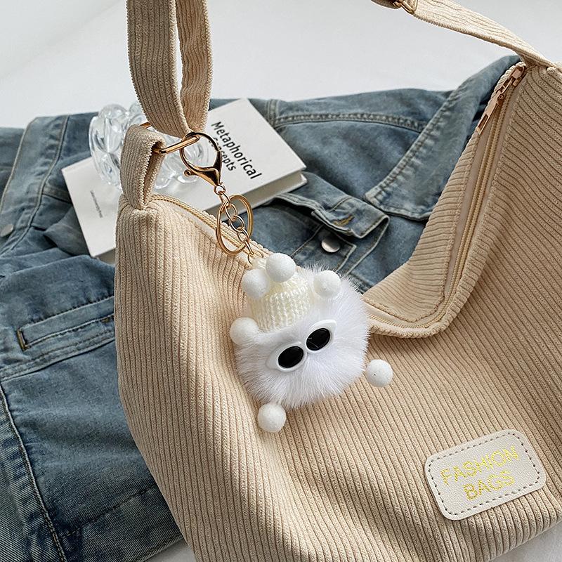 Женская сумка Сумка через плечо Вельветовая сумка-пельмень Новая сумка на плечо Стильная и простая сумка Большая вместимость