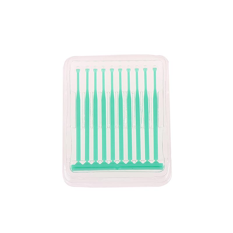 10 шт./кор. стоматологический одноразовый микроаппликатор, кисточка, палочка, аппликатор с клеевым наконечником для зубной коронки, фарфорового винира, стоматология