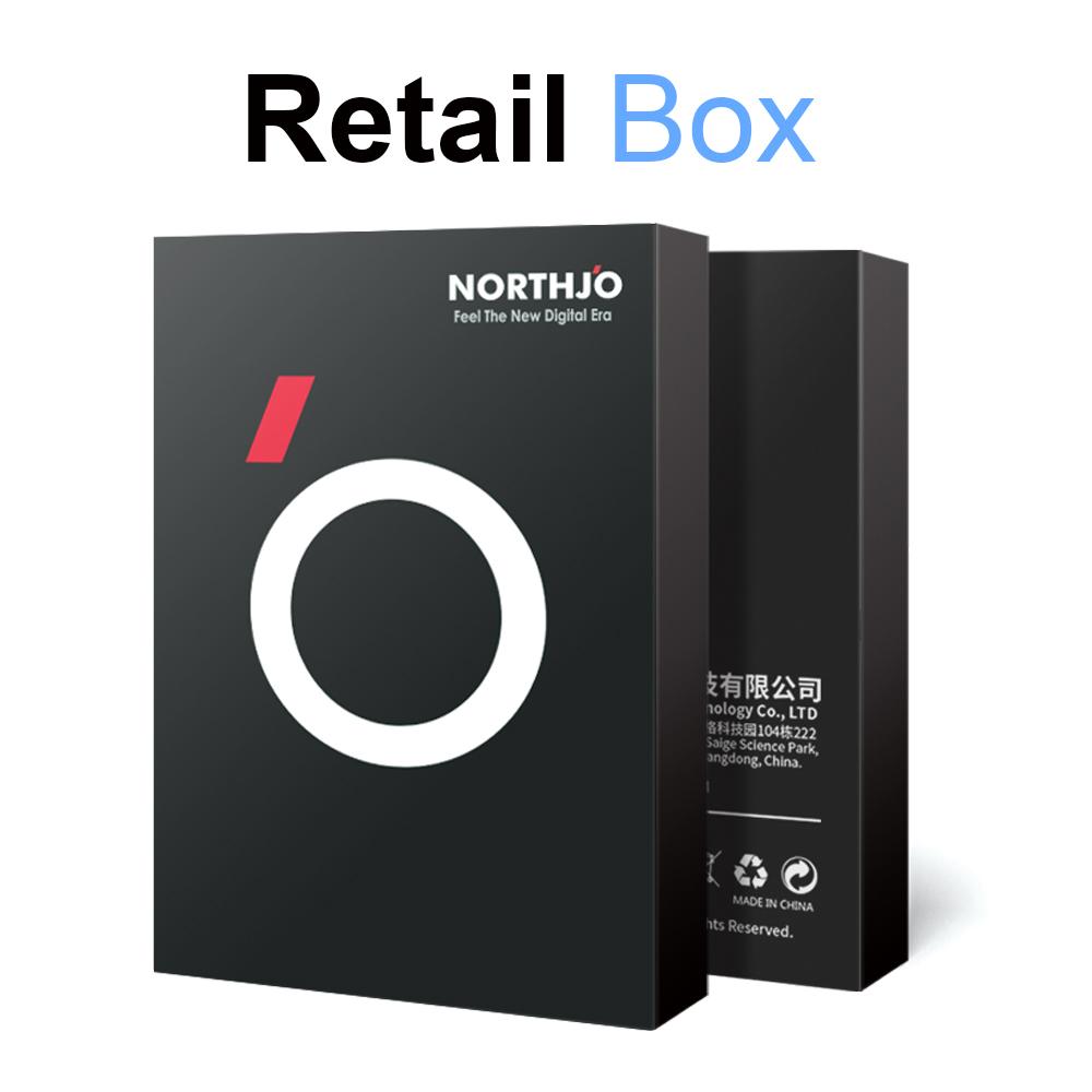 NORTHJO For iPhone 15 Pro/15 Pro Max Black Circles Camera Lens Protector Tempered Glass HD Clear 3D Full Coverage