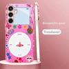 Pink phone sticker Madam pink  Glass  PhoneCase for Samsung Galaxy S26 S25 S24 S23 S22 S21 FE Ultra Plus Dropresistant Female
