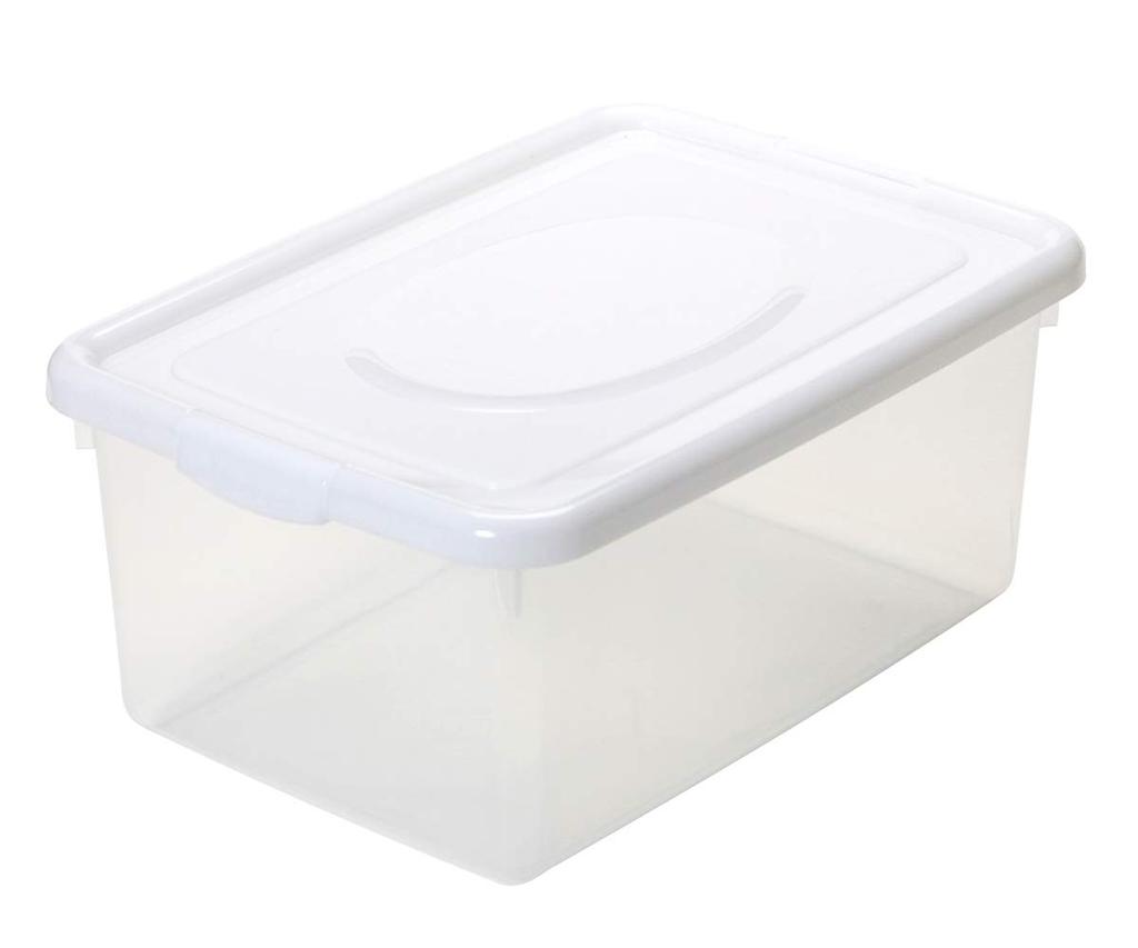 Пластиковый футляр для хранения Sanko Simple White Ширина x Глубина x Высота Sky Case 172594 28,5 40,7 18,5 см № 400 (Сделано в Японии)