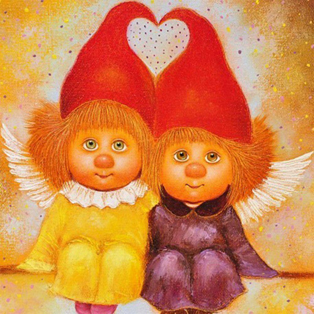 Diamond Round Painting Painting Oil Couple Embroidery Cross Stitch Rhinestone Mosaic Home Decor