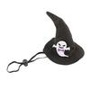 Lightweight Pet Headgear Halloween Cat Witch Hat, Fun Hat with Adjustable Elastic Strap, Cartoon Comfortable Headwear Ghost Pumpkin Bat Skull for Cats