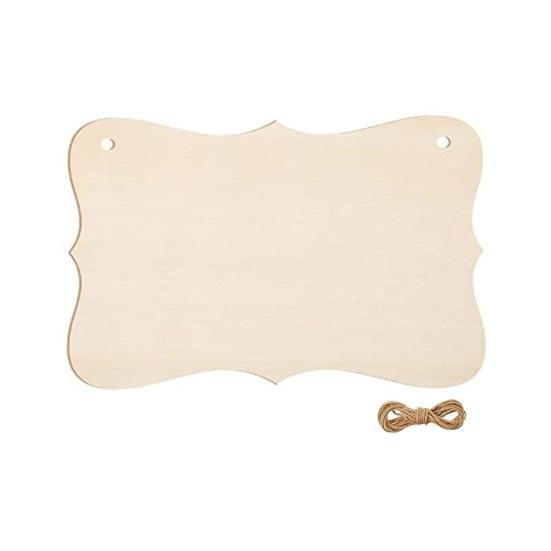 1 комплект подвесных антитрещинных простых знаков, пустых, незаконченных, антицарапающих, для подвешивания, с отверстием для подвешивания, с дизайном живописи и письма