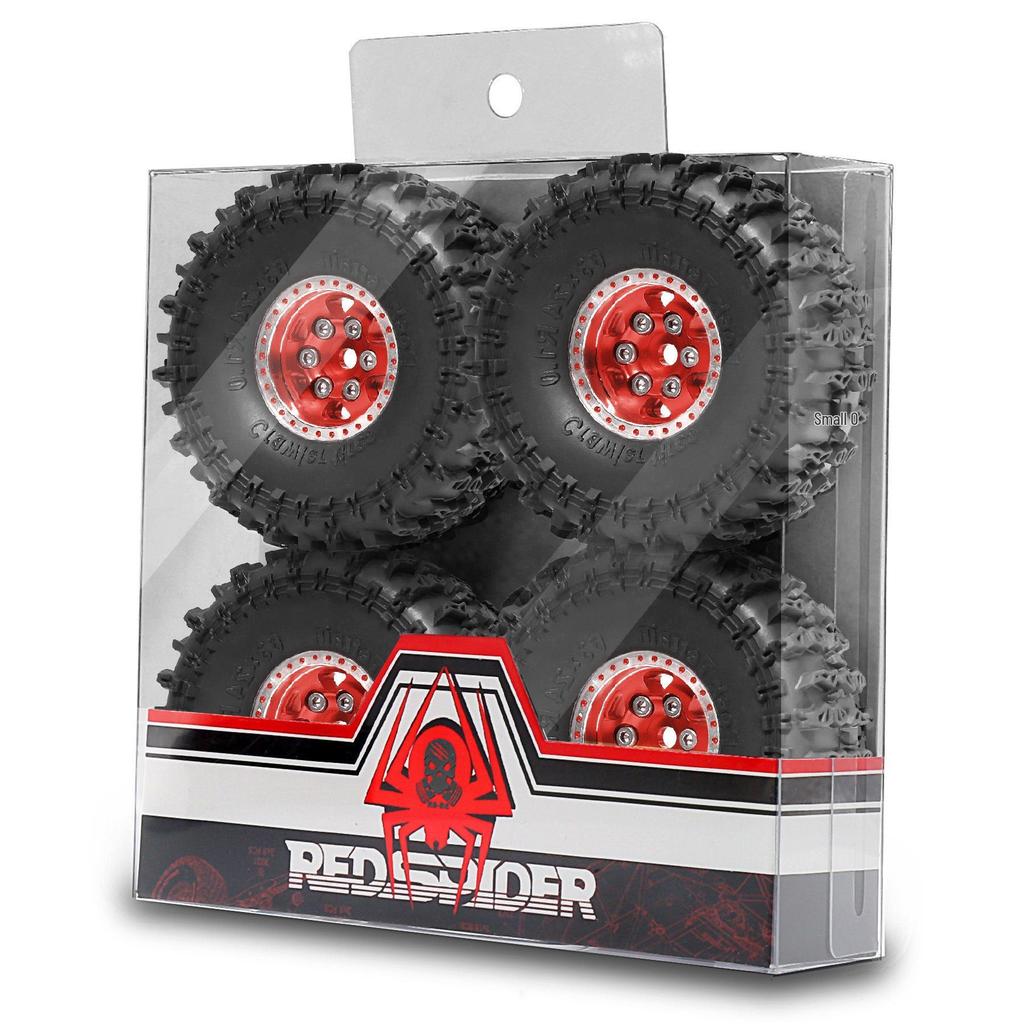 RS Red Spider RC Off-Road Car: 4WD Model with JC Tires & 1.0 Oval Metal Wheels R274