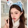 Очаровательный плюшевый ободок для головы «Кошка и пингвин» на осень 2025 года с заколкой-рыбкой для женщин и детей