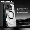 KEYSION Прозрачный магнитный чехол для OnePlus 13R 5G Мягкий силикон+ПК Сверхпрочный противоударный чехол для телефона для OnePlus 1+ Ace 5 Pro