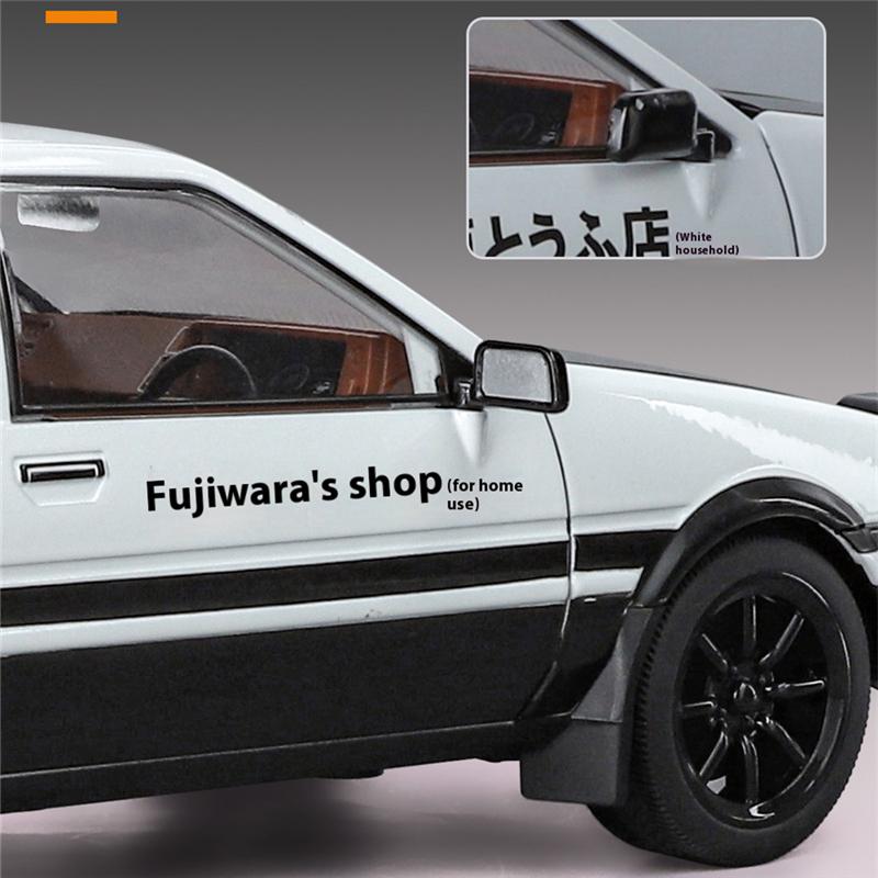 1:18 Моделей Машин из Фильма Initial D Ae86 Сплав Спортивная Машина Модель Литье под Давлением Металл Классическая Гоночная Машина Машины Модель Звук Свет Игрушки для Детей Подарок