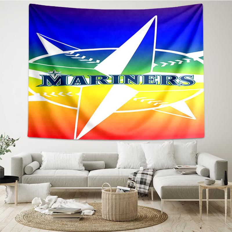 Mariners Team Logo Quick-Dry Tapestry Hanging for Bedroom,Livingroom, Playroom,Decor Art Room Wall Tapestry Holiday and Birthday Gifts