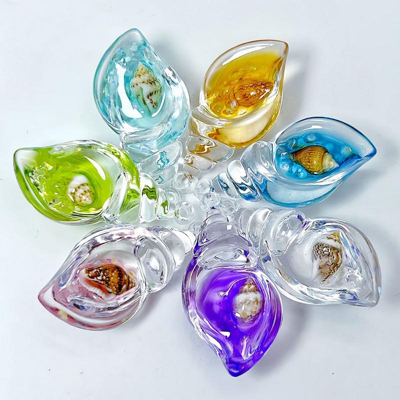 10 шт. подвески для поделок, аксессуары из серебристых раковин, ракушки в морском стиле, маленькие подвески в виде раковин, материалы, креативный цвет радуги