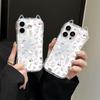 Чехол для телефона Sanrio с ушками кошки и яблоком для iPhone 16/11