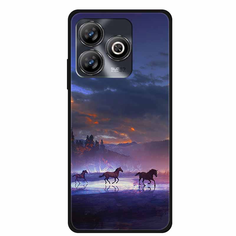Phone Case For ZTE Blade A75 4G Back Cover Case Shockproof Black Silicone Soft Funda For ZTE Blade A75 4G Case A 75 6.6" Coque