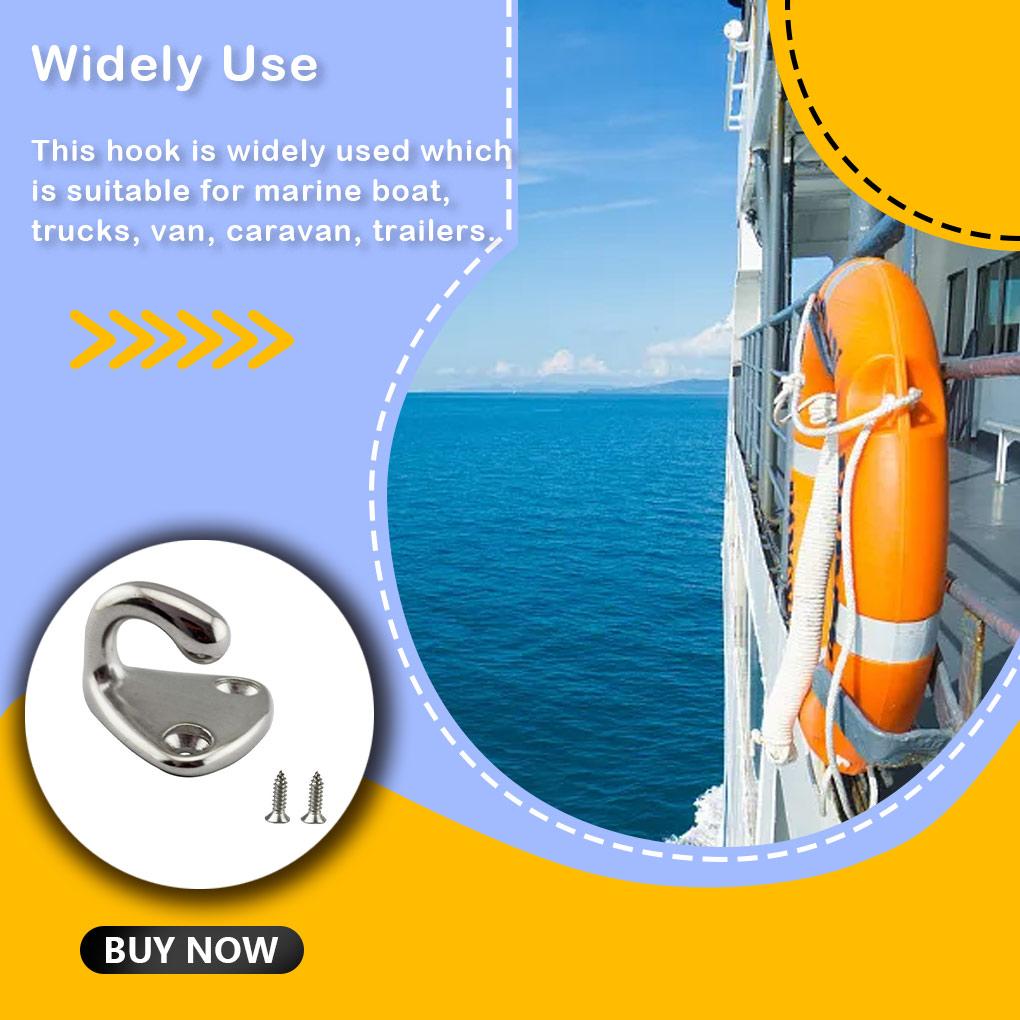 5/10 шт., морской крюк из нержавеющей стали, крюк для крепления на крыло, морская фурнитура для лодок, крюк для крепления на крыло, крючок для пальто, аксессуары