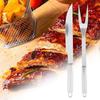 Outils de barbecue - Inox - 10pcs - Sac Oxford - Accessoires complets - Idéal camping et jardinage