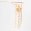 Flower Tie Collar Needle Pearl Multi-layer Chains Pin Tighten Waist Clip Long Tassel Brooch  Women