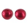 [R8001] — Серьги «Перла», красные, 8 мм.