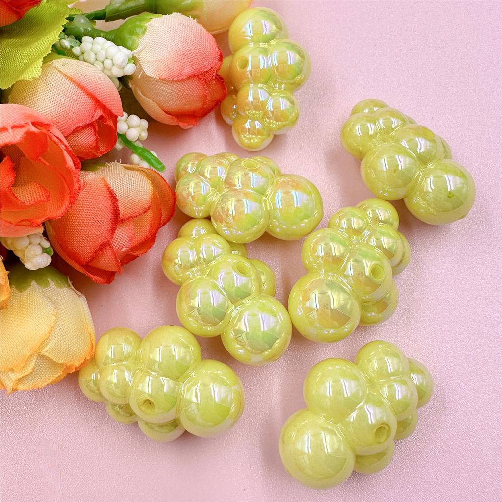 Home Party Supplies Grape DIY Acrylic Jewelry Accessories Fashion Beads 29mm 7Pcs