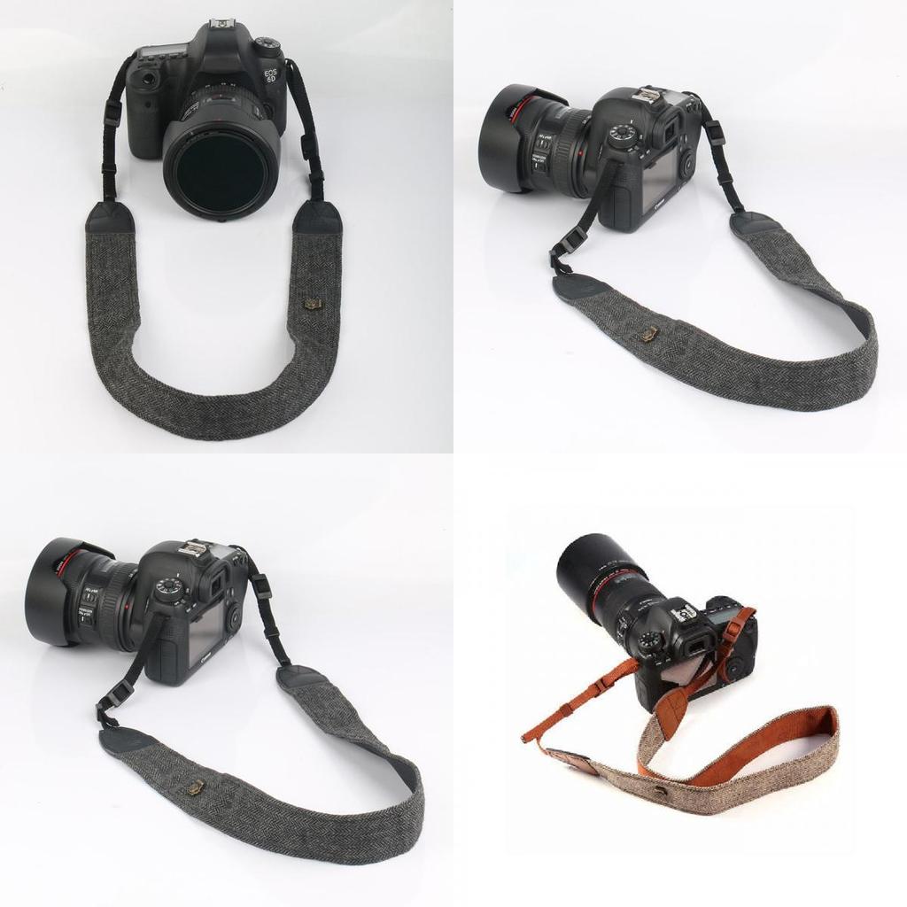 Хлопковый плечевой ремень для DSLR-камер с регулируемой длиной для комфортной съемки