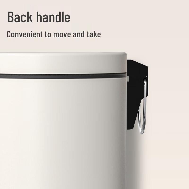 OUNZ 8L Household Silent Slow-Close Pedal Trash Can