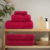 VidaXL Premium Quality Towels 4 Pcs, Shower Towels, Bath Sheets, Toilet Guest Towels, Red 137414
