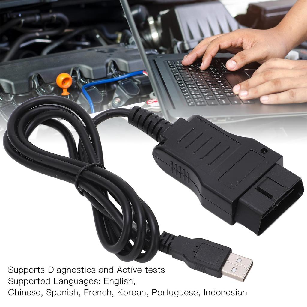 Для HDS диагностический кабель активный тест многоязычный портативный автомобильный диагностический кабель для Windows XP SP3